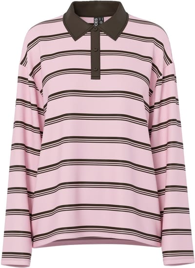Pieces Polo met lange mouwen PCSADIE