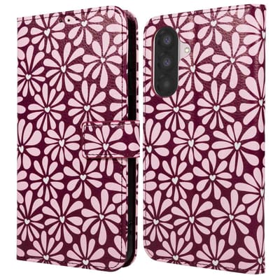 imoshion Hoesje - Geschikt voor Samsung Galaxy A17 (5G) / A17 (4G) - Design Bookcase smartphone - Bloom Love Blush