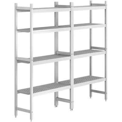 GGM Gastro Regalset Aluminium - Bautiefe: 460mm - Tragkraft: 600 kg Zilver