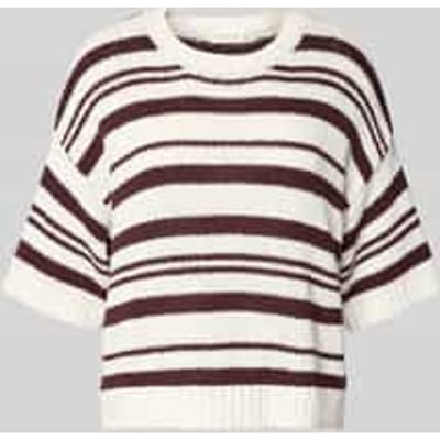 Gebreide pullover met 1/2-mouwen, model 'Hannalie'