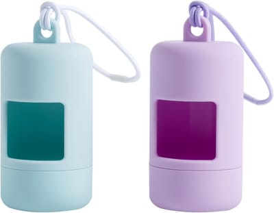 Handvrije hondenriem met poepzakjesdispenser, lichtgewicht en draagbaar, set van 2 voor buitenactiviteiten, ideaal voor hondenwandelen en afvalbeheer
