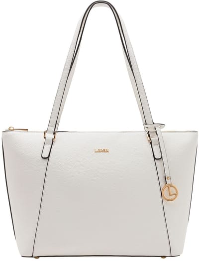 L.CREDI Michaela Shopper Tas 42 cm - 13 L - weiss