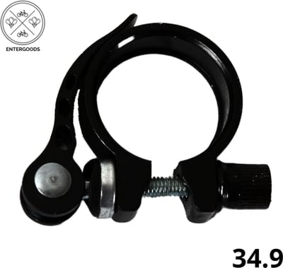 Entergoods® - Zadelpenklem met Snelspanner - Zwart - Maat Ø 34.9 - Fiets Accessoires - Zadelklem - Klem voor Zadel