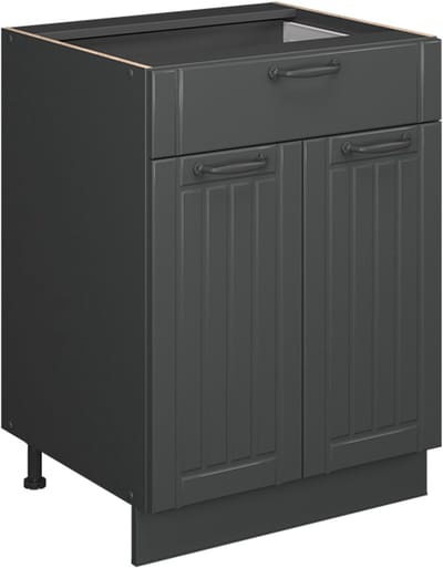 Vicco Fame-Line Keukenonderkast – 60 cm met lade, WB Eik Donkergrijs
