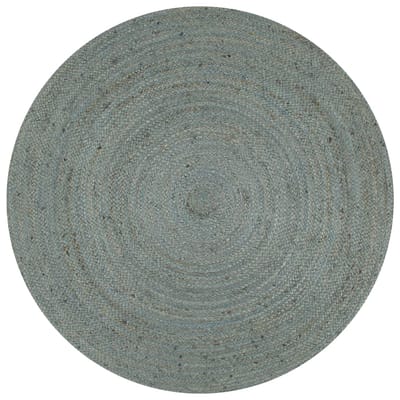 vidaXL - Vloerkleed - handgemaakt - rond - 150 - cm - jute - olijfgroen