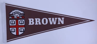 Brown University - University of Brown - VS - NCAA - Vaantje - American Football - Sportvaantje - Wimpel - Vlag - Pennant - Universiteit - Ivy League amerika - 31 x 72 cm - Cadeau sport - Cadeau uni - Brown logo