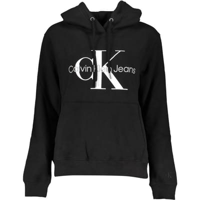 Calvin Klein Zwarte Katoenen Dames Sweatshirt