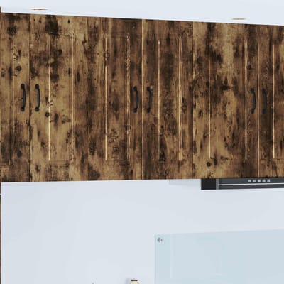 vidaXL - Vaatwasserpaneel - Kalmar - Rook - Eiken - 30 - x - 31 - x - 80 - cm - Bewerkt - hout