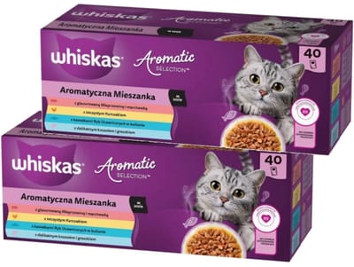 Whiskas Aromatische Mix - Kattenvoer - 40x85g - Gevarieerde Smaken
