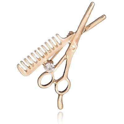 Kristal Kam Schaar Broche Hoed Kraag Clips Hijab Pins Up Broches Bruiloft goud