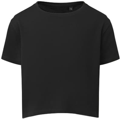 TriDri - Boxy Kinder T-Shirt - Black maat 5/6