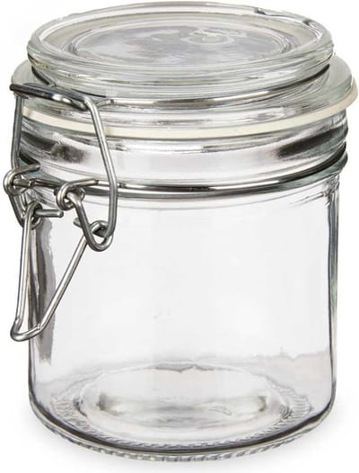 Vivalto Voorraadpotten/bewaarpotten - Tarro - 250 ml - glas - beugelsluiting - D11 x H10 cm