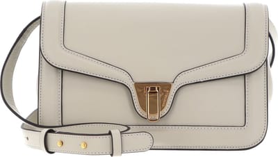 COCCINELLE Leren Schoudertas Avondtas Marvin Twist Smooth Handbag Gelso Kaki