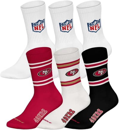 NFL Sokken NFL 6Pack Crew Socks Set van 6
