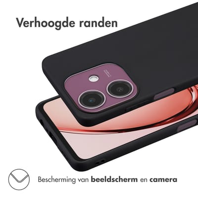 imoshion Hoesje - Geschikt voor Oppo A40 / Oppo A40M / Oppo A60 (5G) - Color Backcover - Zwart