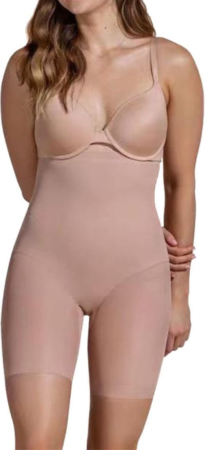Wow Peach - Taille Wrap Short - Shapewear - Corrigerende Ondergoed - Shaping broek - Comfort Slimwear - Nude - Medium