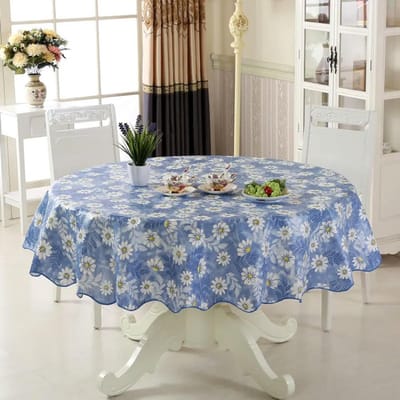 Waterproof Tafelkleed - Rond Tafelkleed - Eettafel Beschermen - Vlek- en Waterbestendig - 150cm Diameter - Groen