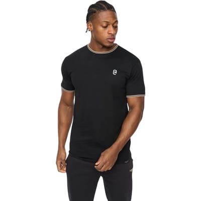 Crosshatch Heren Preece T-Shirt (Zwart)