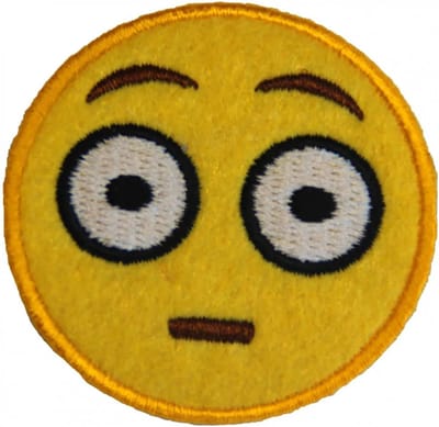 Fjesta© Emoji Embleem - Verbaasd Gezicht - Carnaval Den Bosch