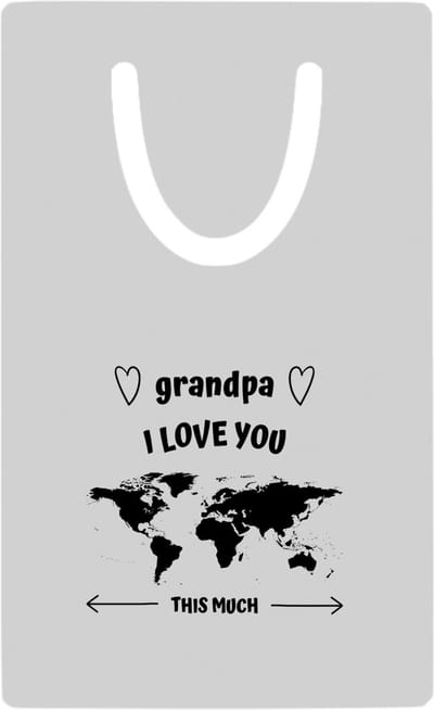 Hacebo® - Grandpa I love you this much metalen boekenlegger - Opa - geweldige opa - liefste opa - verjaardag - cadeau - kado - bedankje - geschenk Bladwijzer boekenleggers - 7.6 cm x 5cm