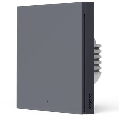 Aqara Smart Wall Switch H1 (zonder NUL, single rocker) - Grey