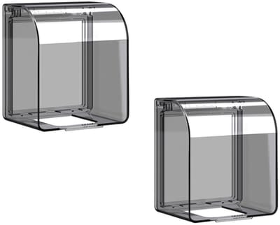 Waterdichte Stopcontactafdekking - 2 stuks - Waterdichte stopcontact cover - Outlet covers - Afdekking Wandcontactdoos - Spatbescherming - Zelfklevende stopcontactafdekking - Stekker Beschermer - voor Badkamers en Keukens