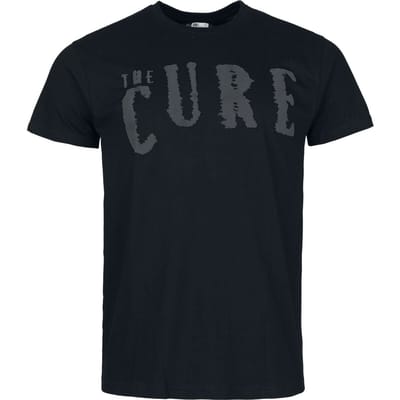 The Cure T-shirt - Logo 3D Druck - S tot 3XL - voor Mannen - zwart