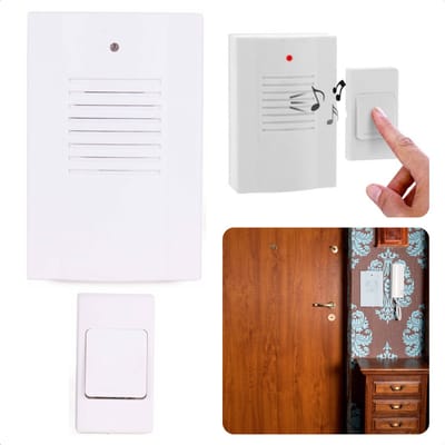 Draadloze Deurbel - 16 Geluiden - 30m Bereik - 14x9,5x4cm - Op Batterijen - Inclusief EBOOK