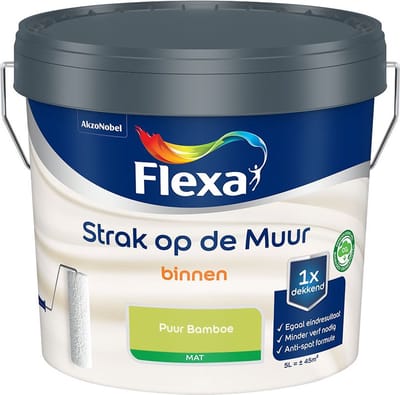 Flexa - Strak Op De Muur Binnen Mat - Puur Bamboe - Mengverf - 5 L