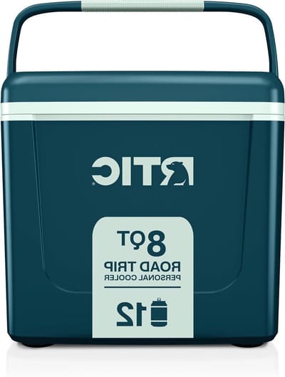 Persoonlijke Koeler - IJskistbox Koeltas - Eten Drinken Koelen - Ultralichte Constructie - 8 Quarts - Marine/Verse Munt