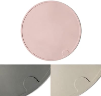 Famanu – Voermat voor katten | mat voor water- & voerbak | siliconen mat als antislipmat voor kattenbak | voedingsmat kat | voedingsmat kat | rond | roze