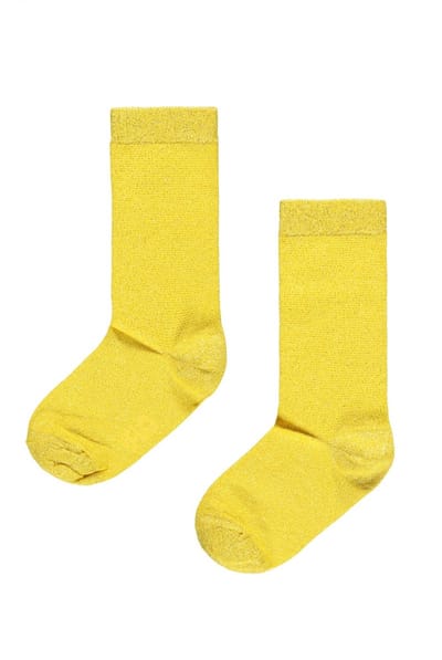 Like Flo Meisjes accessoires Like Flo Flo girls glitter sock Honey 31/34