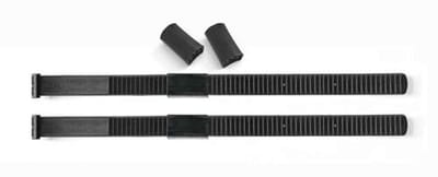Lashing straps for spacers - set of 2, TPU steel reinforced, incl. spare rubber pads, black 600 mm length