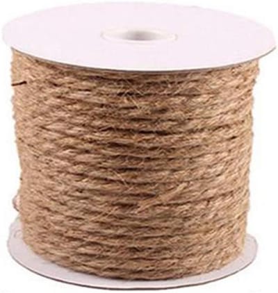 Henneptouw Jute Touw - Natuurlijk Stevig Touw - Tuin Decoratie - Vocht & Slijtvast - 10 Meter 4mm - Natuurlijk