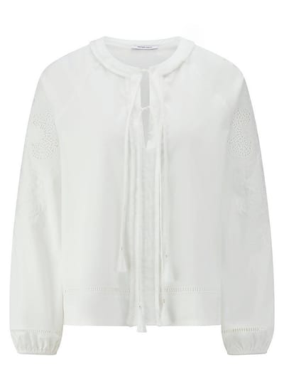 Blouse Van Peter Hahn wit