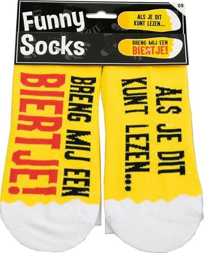 Sokken - Funny socks - Als je dit kunt lezen breng mij een biertje