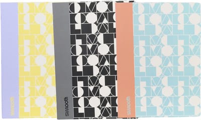 Ancor Schrift Smooth A5 lijn 48 vel 90 grams krimp 4 stuks assorti