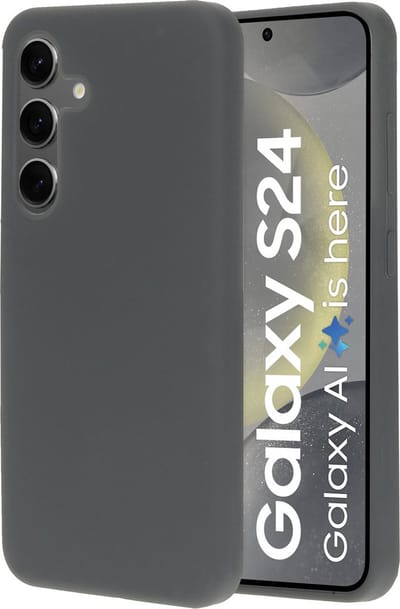 Mobiparts hoesje geschikt voor de Samsung Galaxy S24 - Siliconen - Grijs