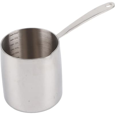 Pot Chauffe-Beurre Conduction Rapide de la Chaleur Trois Couches Acier Inoxydable Chauffe-Beurre avec Précis L gray