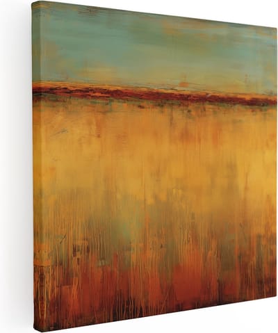 Artaza Canvas Schilderij Abstract - 90x90 cm - Wanddecoratie Woonkamer - Muurdecoratie Abstracte Kunst - Schilderijen Op Canvas