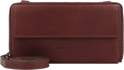 Jack Kinsky Montreal Portemonnee Leer 19 cm - Dames - mokka