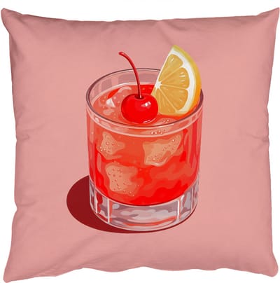Sierkussens - Kussentjes Woonkamer - 50x50 cm - Glas - Ijsblokjes - Citroen - Kers