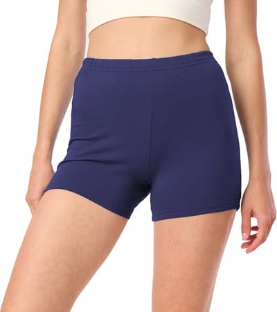 Merry Style MS-MS10-392-LE Dames Leggings - Sport - Vrijetijdsbroek - Hotpants - Shorts - Boxershorts - Kort - Katoen - Marineblauw - L