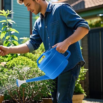 Tuingieter - Waterkan Planten - Planten Water Geven - Verwijderbare Sproeikop - 2.5 Liter - Blauw