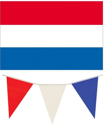 Henbrandt - Nederlandse vlaggen versiering set 4-delig - Holland