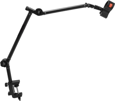 Microfoonstandaard - Verstelbare Arm - Opnemen en Streamen - 360 Graden Draaibaar - 1.5 kg Belasting - Zwart