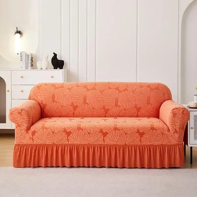 1/2/3/4 places housse de canapé simple Double trois quatre places élastique tout compris anti-poussière housse de canapé Yksivärinen sohvan kansi 1 Seat(90-140cm)