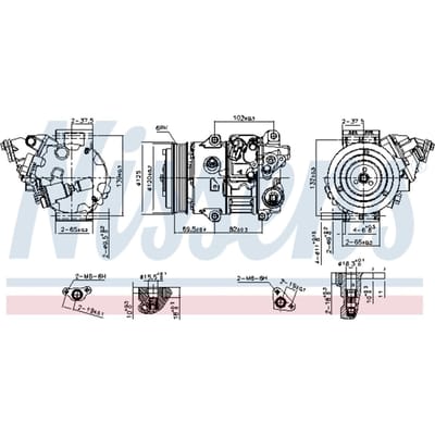 Compressor airconditioning NISSENS 890805