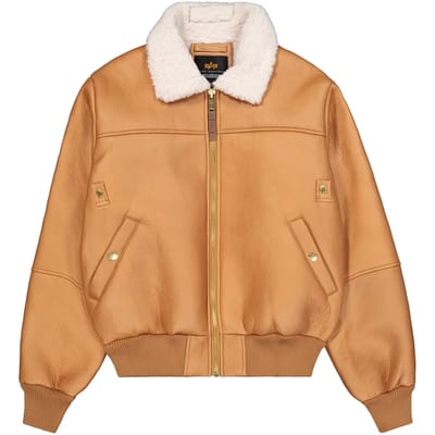 Leren jas Alpha Industries B-15 MOD