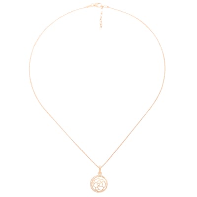 Orphelia ZH -7089/1 - Pendant Rose Flower Zirconium - 925 zilver - cubic zirkonia - 45 cm